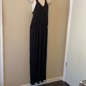 Chatoyant black sleeveless maxi dress L large NWT